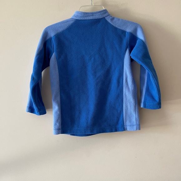 The Children's Place Girls Blue Two-Tone Quarter Zip Size 5 - Picture 2 of 3